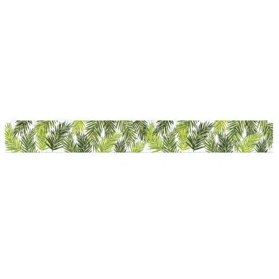 Beistle Metallic Palm Leaf Fringe Banner In Green
