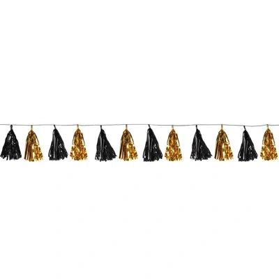 Beistle Metallic Tassel Garland In Black