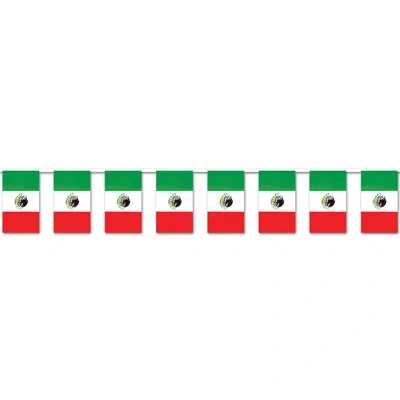 Beistle Mexican Flag Pennant Banner In Multicolor