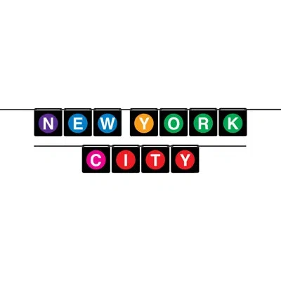 Beistle New York City Streamer - Pack Of 12 In Multicolor