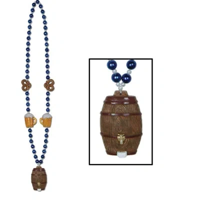 Beistle Oktoberfest Beads With Keg Medallion In Multicolor
