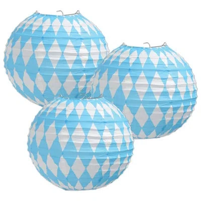 Beistle Oktoberfest Paper Lanterns In Multicolor