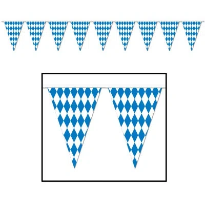 Beistle Oktoberfest Pennant Banner In Blue