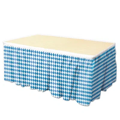 Beistle Oktoberfest Table Skirting In Multicolor