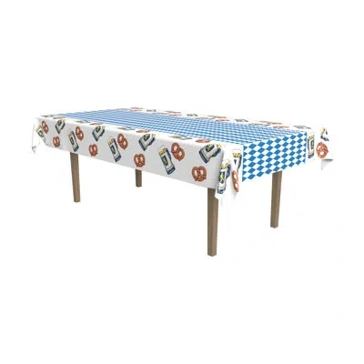 Beistle Oktoberfest Tablecover - 54" X 108" - Pack Of 12 In Multicolor