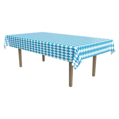 Beistle Oktoberfest Tablecover - Pack Of 12 In Blue