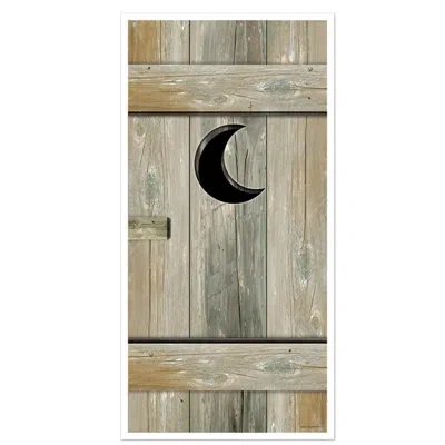 Beistle Outhouse Door Cover - Pack Of 12 In Multicolor