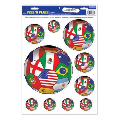 Beistle Peel 'n Place - International In White;green;red