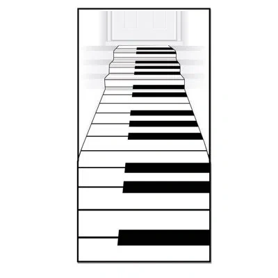 Beistle Piano Keyboard Runner - Pack Of 6 In Multicolor
