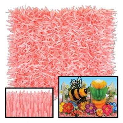 Beistle Pkgd Fringed Tissue Mats - Pack Of 12 In Pink