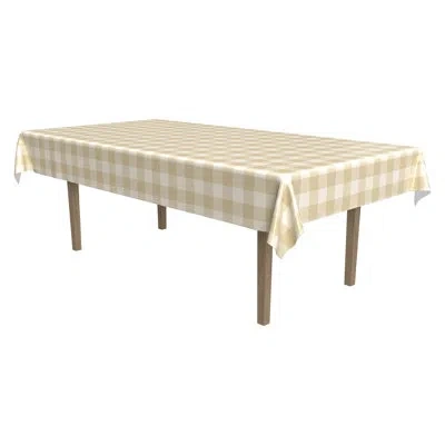 Beistle Plaid Tablecover - 54" X 108" - Pack Of 12 In Multicolor