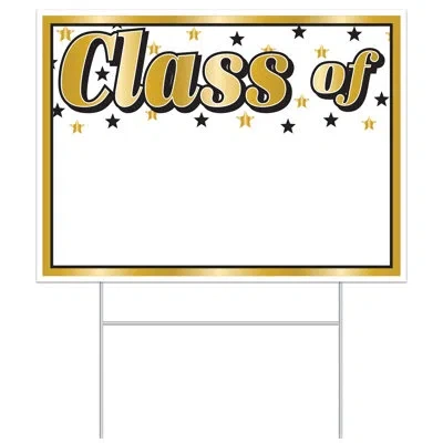 Beistle Plastic "class Of" Yard Sign In Multicolor