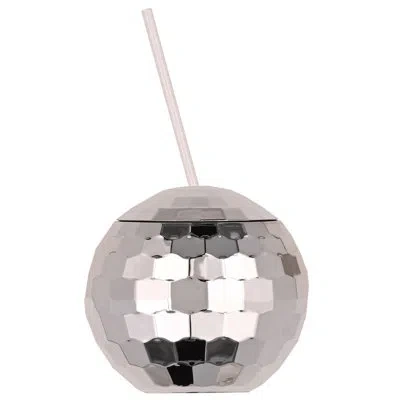 Beistle Plastic Disco Ball Cup - 20 oz - Pack Of 6 In Silver