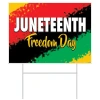 Beistle Plastic Juneteenth Yard Sign In Multicolor