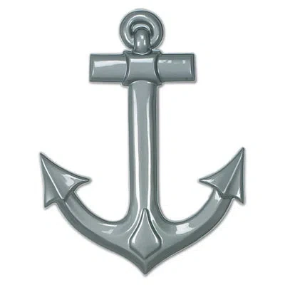 Beistle Plastic Ship's Anchor - 25" - Pack Of 24 In Grey