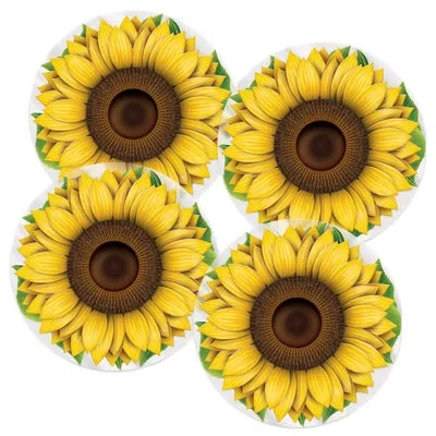 Beistle Plastic Sunflower Placemats In Yellow