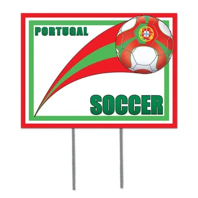 Beistle Plastic Yard Sign - Portugal In Multicolor