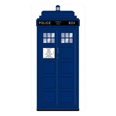 Beistle Police Call Box Door Cover In Blue