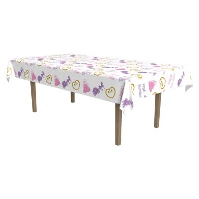 Beistle Princess Tablecover - 54" X 108" - Pack Of 12 In Multicolor