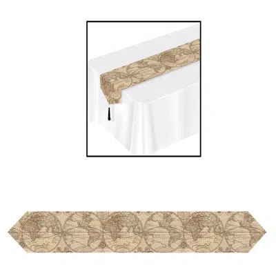 Beistle Printed Around The World Table Runner In Multicolor