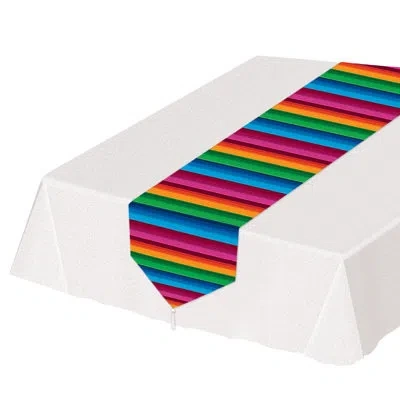 Beistle Printed Fiesta Table Runner In Multicolor