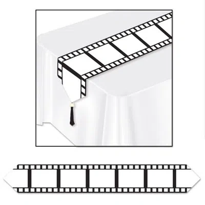 Beistle Printed Filmstrip Table Runner In Multicolor
