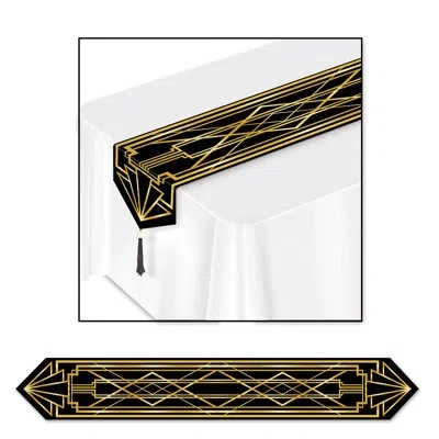 Beistle Printed Great 20's Table Runner In Multicolor