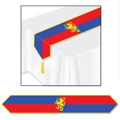 Beistle Printed Medieval Table Runner In Multicolor
