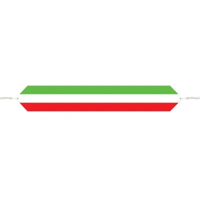 Beistle Printed Red, White & Green Table Runner In Multicolor