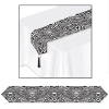 Beistle Printed Zebra Print Table Runner In Black