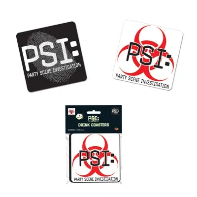 Beistle Psi Coasters - 3â¼" - Pack Of 12 In Multicolor