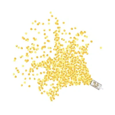Beistle Push Up Confetti Poppers - Pack Of 12 In Gold