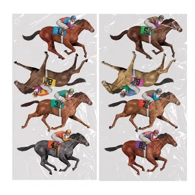 Beistle Race Horse Props - 29" - Pack Of 12 In Multicolor