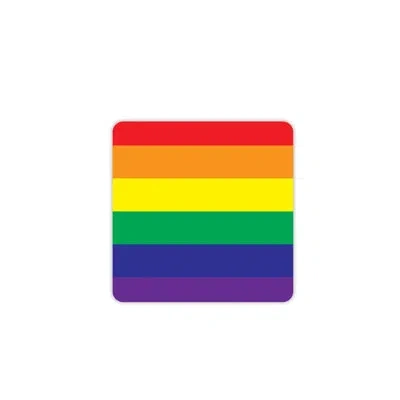 Beistle Rainbow Coasters - 3â¼" - Pack Of 12 In Multicolor