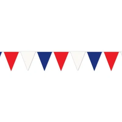Beistle Red, White & Blue Pennant Banner In Multicolor