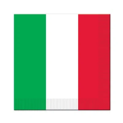 Beistle Red, White & Green Luncheon Napkins In Multicolor