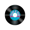 Beistle Rock & Roll Record Coasters In Multicolor