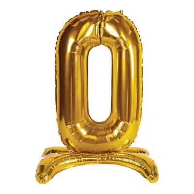 Beistle Self-standing Balloon Number In Gold