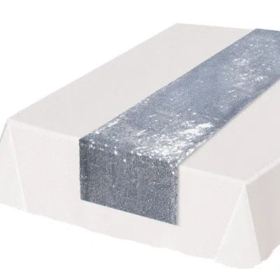 Beistle Sequined Table Runner - 11â¼" X 6' 3" - Pack Of 12 In Gold