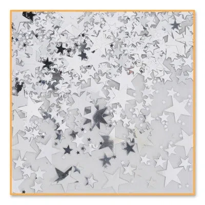 Beistle Silver Stars Confetti - Pack Of 6 In Multicolor