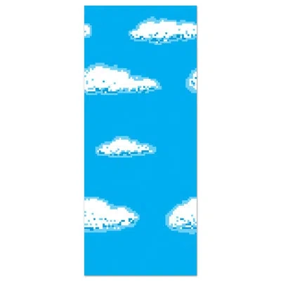 Beistle Sky 8-bit Backdrop - 4' X 30' - Pack Of 6 In Multicolor