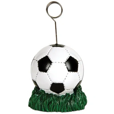 Beistle Soccer Ball Photo/balloon Holder In Multicolor