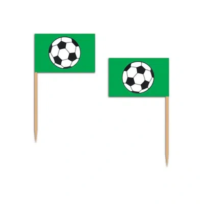 Beistle Soccer Ball Picks - 2â½" - Pack Of 12 In Multicolor
