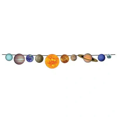 Beistle Solar System Streamer - 9" X 8' - Pack Of 12 In Multicolor