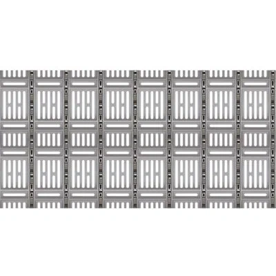 Beistle Space Station Backdrop - 4' X 30' - Pack Of 6 In Silver