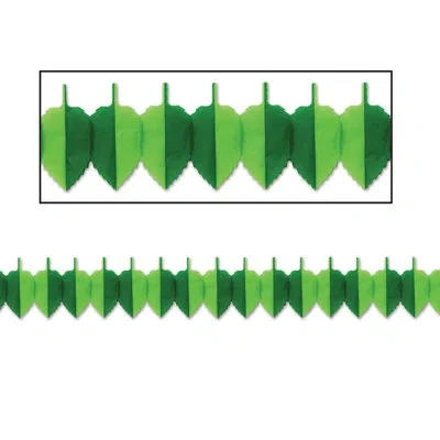 Beistle Spring Leaf Garland - Pack Of 12 In Green