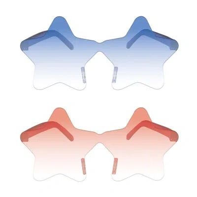 Beistle Star Glasses – Frameless Novelty Eyewear With Translucent Star-shaped Lenses, One Size Fits Most Adu In Assorted