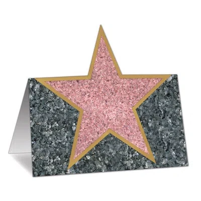 Beistle "star" Place Cards - 4â¼" - Pack Of 12 In Multicolor