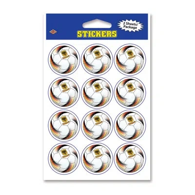 Beistle Stickers - Germany - 4" X 6" Sh - Pack Of 12 In Multicolor