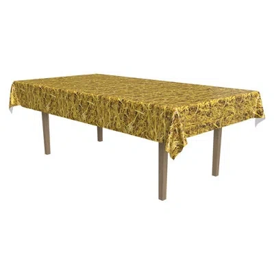 Beistle Straw Tablecover - Pack Of 12 In Multicolor